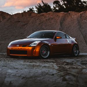 Preview wallpaper nissan 350z, nissan, sportscar, car, side view