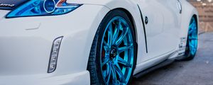 Preview wallpaper nissan 370z, nissan, wheel, wheels, car