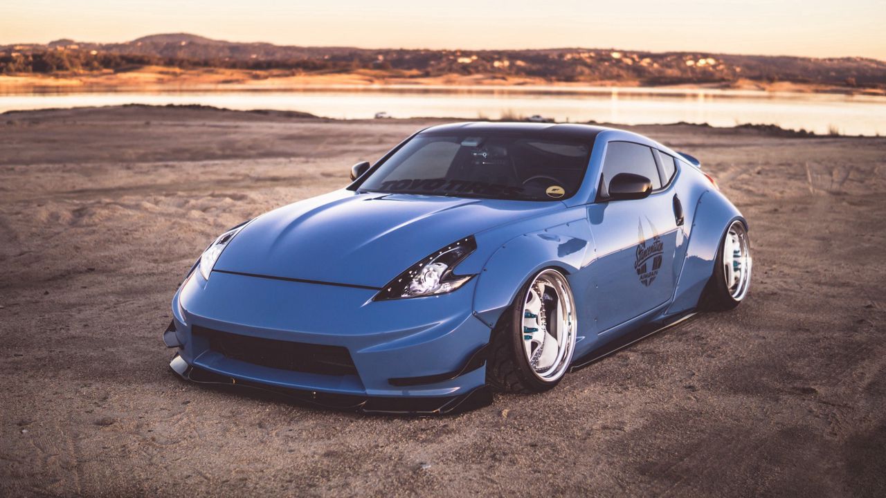 Wallpaper nissan 370z, tuning, side view
