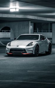 Preview wallpaper nissan, car, sports car, white