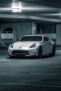 Preview wallpaper nissan, car, sports car, white