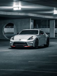 Preview wallpaper nissan, car, sports car, white
