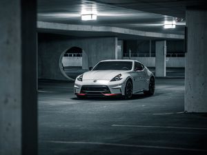 Preview wallpaper nissan, car, sports car, white