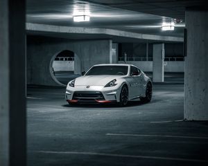 Preview wallpaper nissan, car, sports car, white