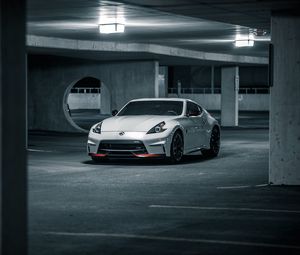 Preview wallpaper nissan, car, sports car, white