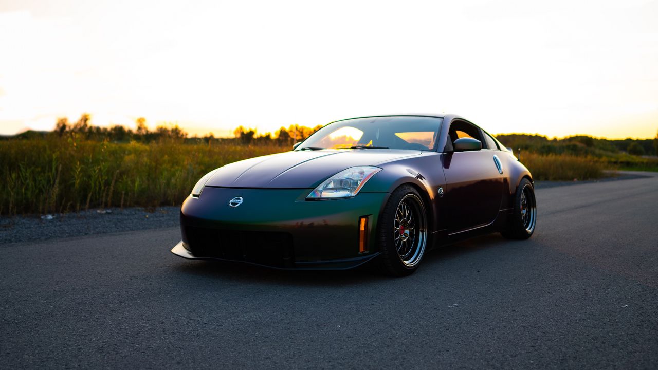 Wallpaper nissan, car, sports car, road