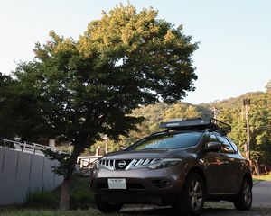 Preview wallpaper nissan, car, suv, brown