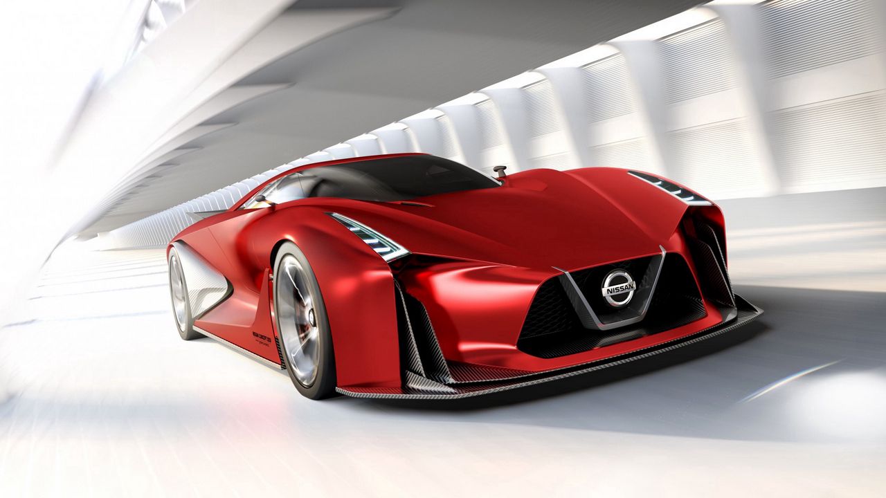 Wallpaper nissan, gran turismo, side view, red