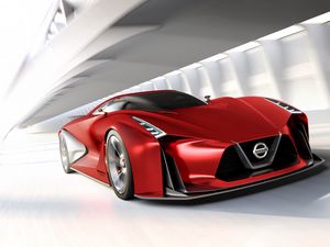 Preview wallpaper nissan, gran turismo, side view, red