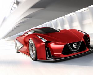 Preview wallpaper nissan, gran turismo, side view, red