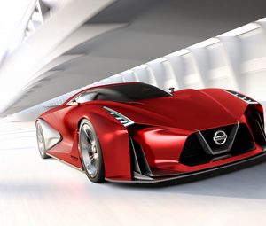 Preview wallpaper nissan, gran turismo, side view, red