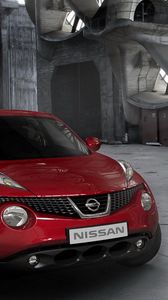 Preview wallpaper nissan, gray, red, auto