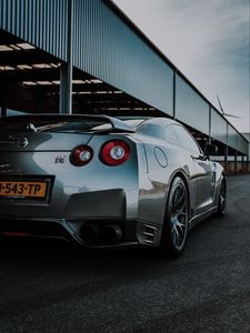 Preview wallpaper nissan gt-r, nissan, car, silver