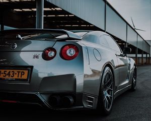 Preview wallpaper nissan gt-r, nissan, car, silver