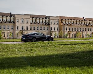 Preview wallpaper nissan gt-r, nissan, car, black, road