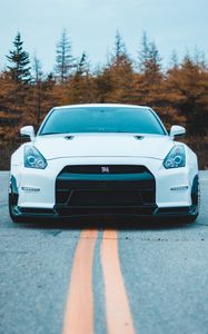 Preview wallpaper nissan gt-r, nissan, front view, sports car