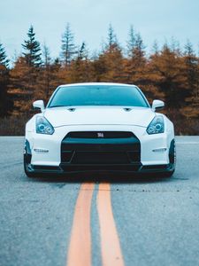 Preview wallpaper nissan gt-r, nissan, front view, sports car