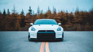 Preview wallpaper nissan gt-r, nissan, front view, sports car