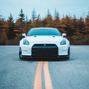 Preview wallpaper nissan gt-r, nissan, front view, sports car