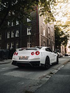 Preview wallpaper nissan gt-r, nissan, sportscar, car, rear view