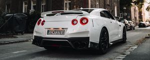 Preview wallpaper nissan gt-r, nissan, sportscar, car, rear view