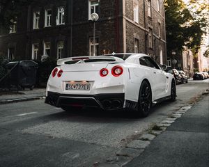 Preview wallpaper nissan gt-r, nissan, sportscar, car, rear view