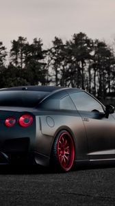Preview wallpaper nissan, gt-r, rear view, tuning
