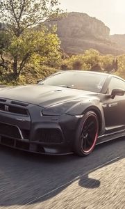 Preview wallpaper nissan, gt-r, tuning, movement