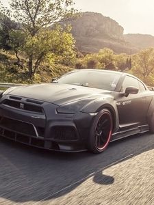 Preview wallpaper nissan, gt-r, tuning, movement
