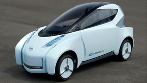 Preview wallpaper nissan, land glider, zero emission, concept, side view