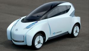 Preview wallpaper nissan, land glider, zero emission, concept, side view