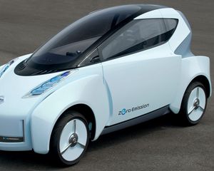 Preview wallpaper nissan, land glider, zero emission, concept, side view