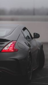 Preview wallpaper nissan nismo, car, sports car, gray, rear view