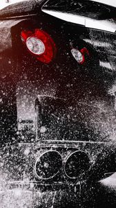 Preview wallpaper nissan r35 gt-r, washing, car, spray