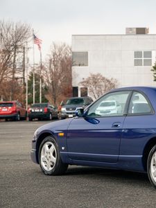 Preview wallpaper nissan skyline, nissan, car, blue