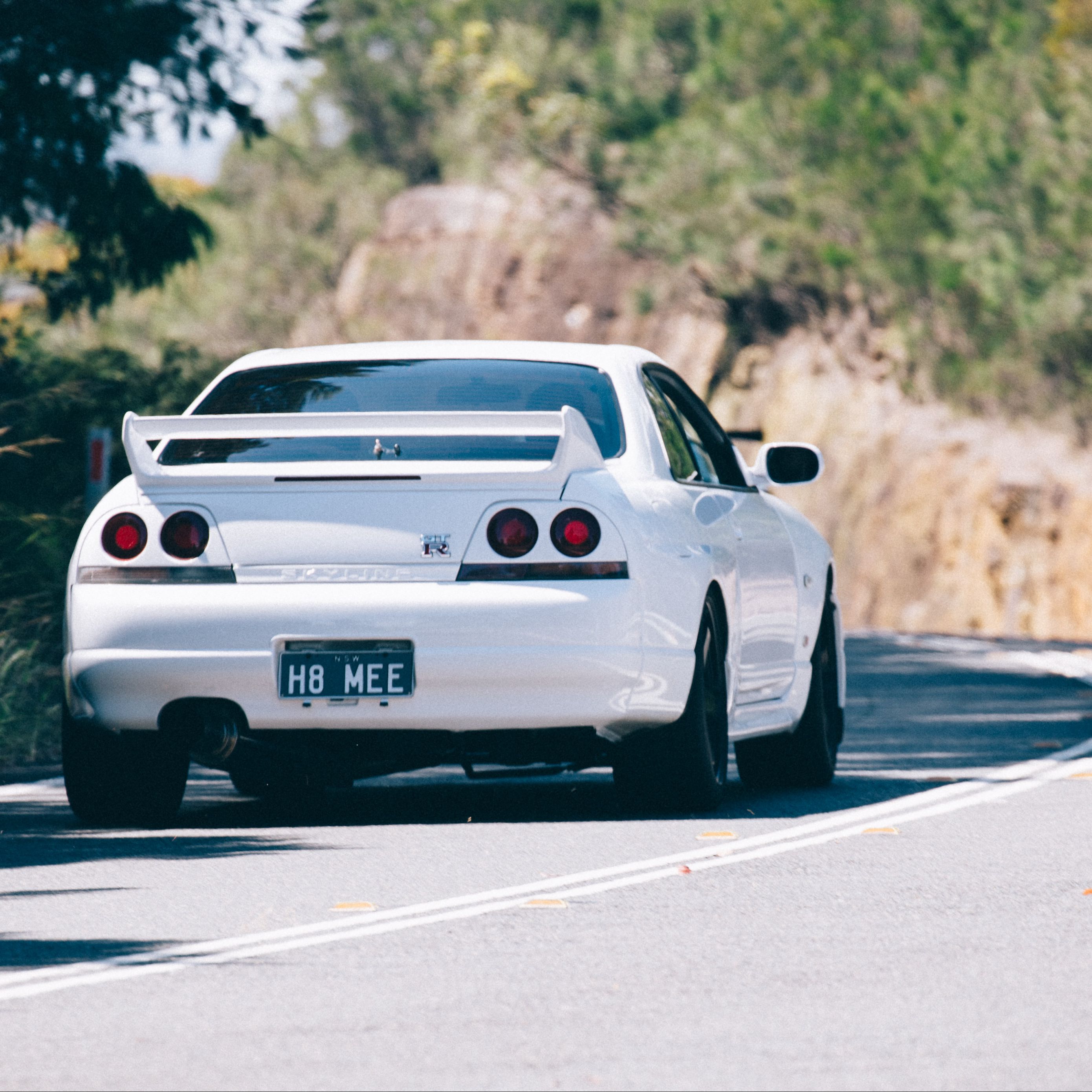 2780x2780 Wallpaper nissan skyline, nissan, car, white, back view