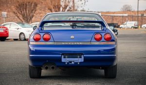 Preview wallpaper nissan skyline r33, nissan, car, blue, tailights