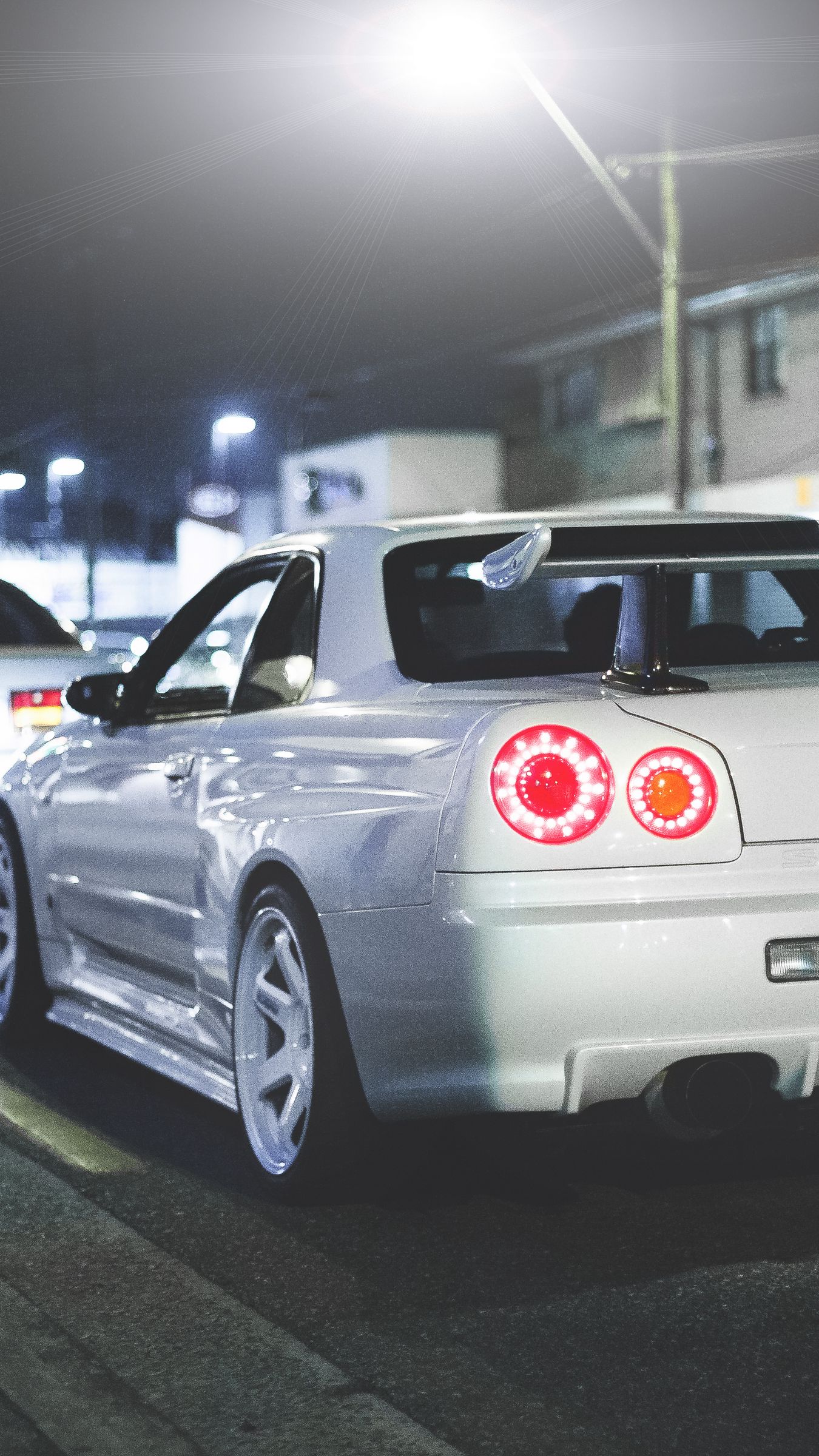 Download Wallpaper 1350x2400 Nissan Skyline R34 Gt R Rear View Iphone 8 7 6s 6 For Parallax Hd Background