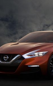 Preview wallpaper nissan, sport sedan concept, cars, front view