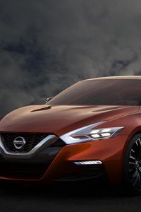 Preview wallpaper nissan, sport sedan concept, cars, front view