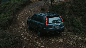 Preview wallpaper nissan x-trail, nissan, car, suv, gray