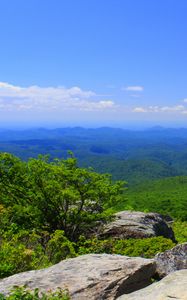 Preview wallpaper north carolina, mountains, grass, rocks