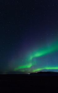 Preview wallpaper northern lights, aurora, night, sky, dark