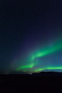 Preview wallpaper northern lights, aurora, night, sky, dark