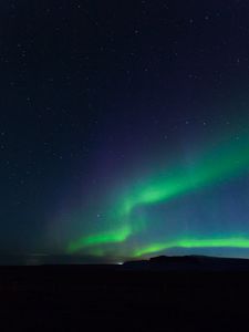 Preview wallpaper northern lights, aurora, night, sky, dark