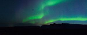 Preview wallpaper northern lights, aurora, night, sky, dark