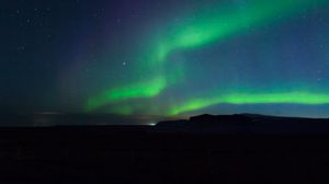 Preview wallpaper northern lights, aurora, night, sky, dark