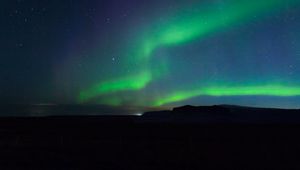 Preview wallpaper northern lights, aurora, night, sky, dark