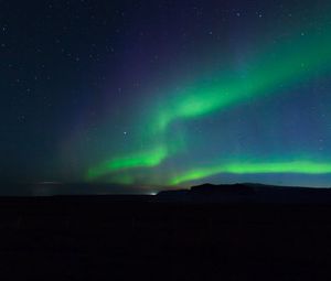 Preview wallpaper northern lights, aurora, night, sky, dark