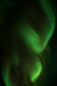 Preview wallpaper northern lights, aurora, night, green, finland